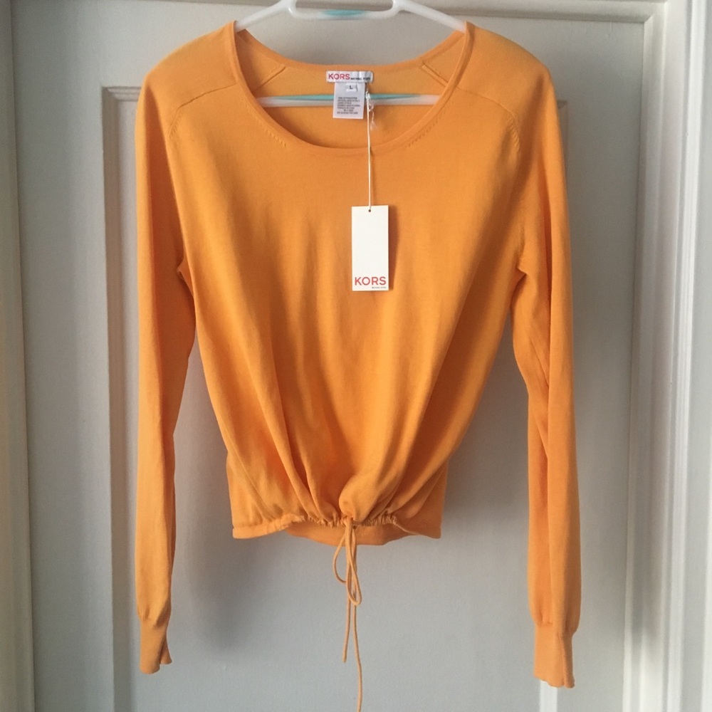 KORS Michael Kors Orange Cotton Top